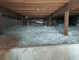 Izolace stropu řadového domu